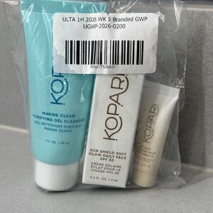 KOPARI mini gift set - cleanser, spf, lip